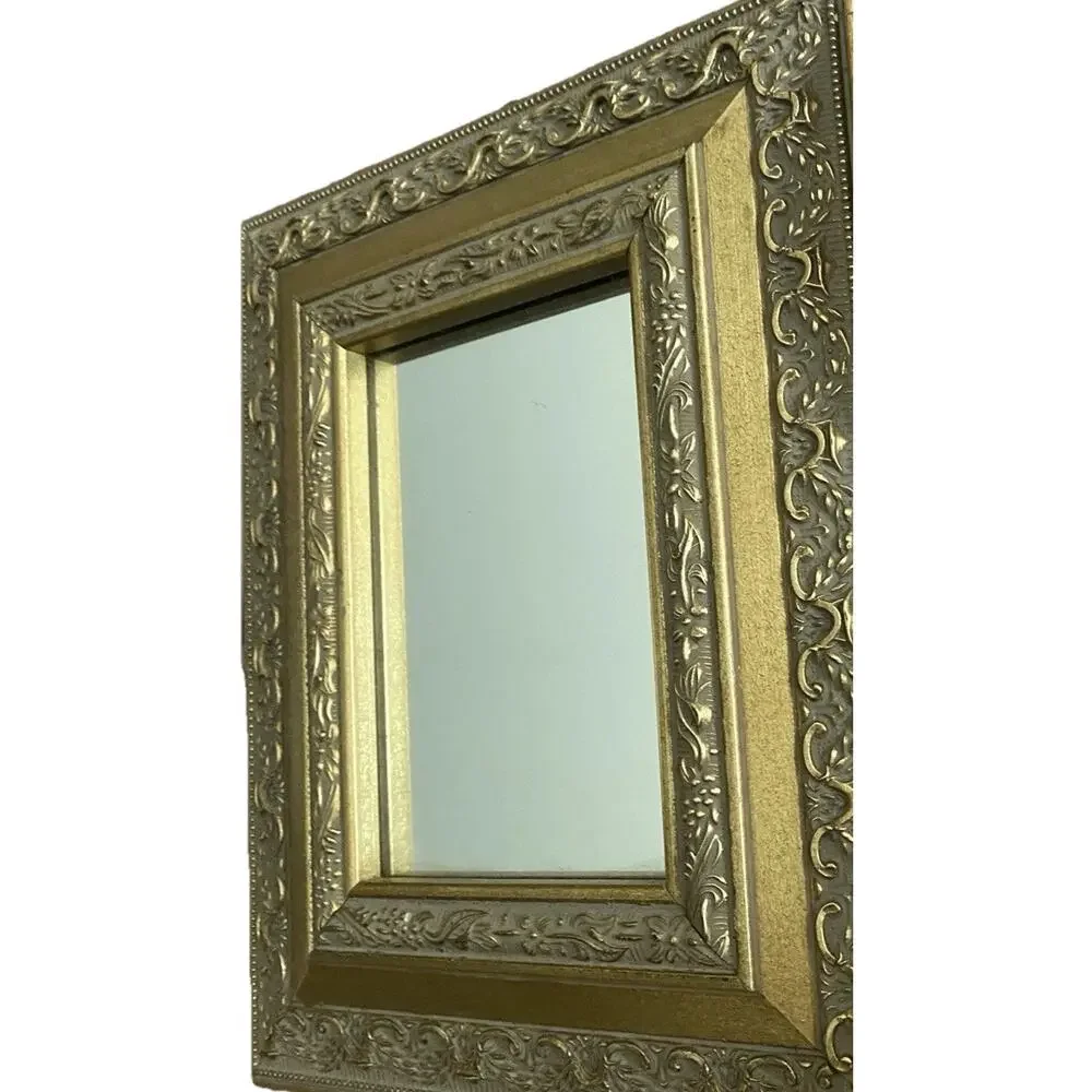 Gold Florentine Wall Mirror Ornate Vintage Accent 9x11 Hollywood Regency Pier 1